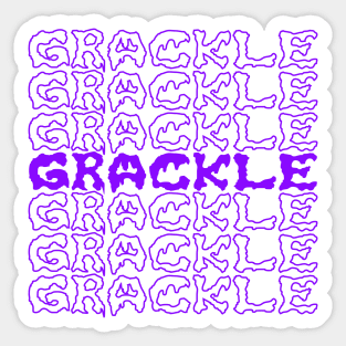 Grackle Repeating Text Sticker